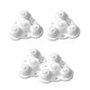 4pcs Nylon Furniture Wheel with Adhesive Base Multifunction Use Enhances Mobilities X3UC