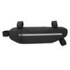 Nylon Outdoor Waterproof Bicycle Front Tube Frame Triangular Bag Riding Bike Cycling Holder Pouch AccessoriesBlack 2L