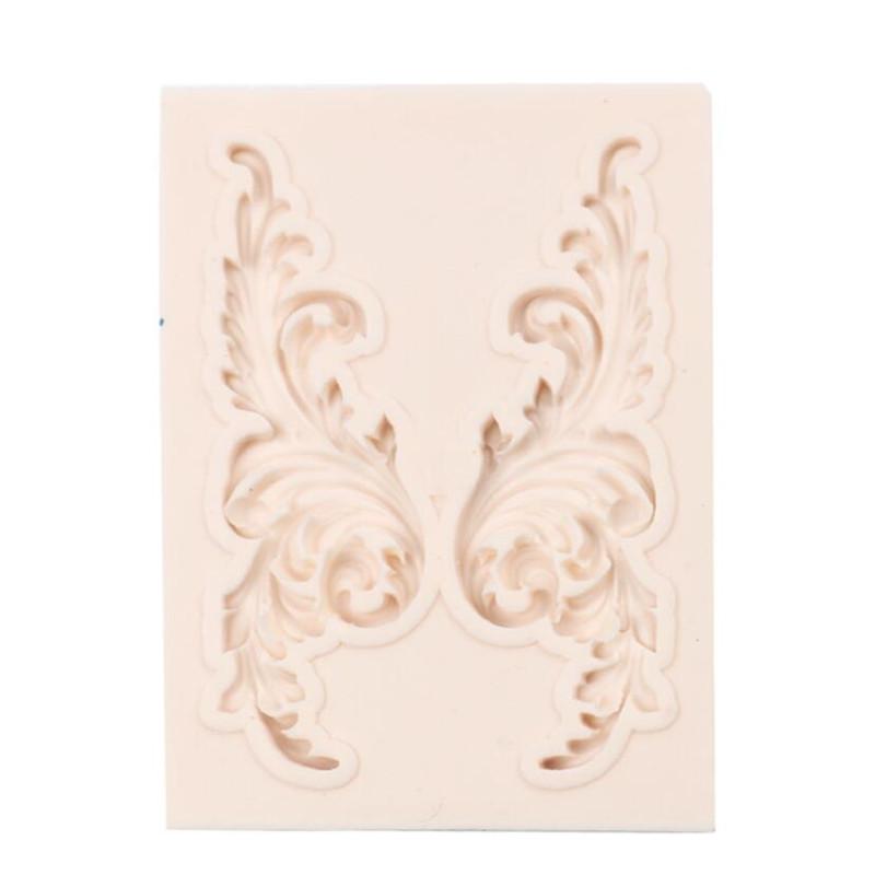 European Vintage Baroque Relief Silicone Fondant Lace Mold Gumpaste Chocolate Clay Candy Moulds Cake Border Decorating Tools