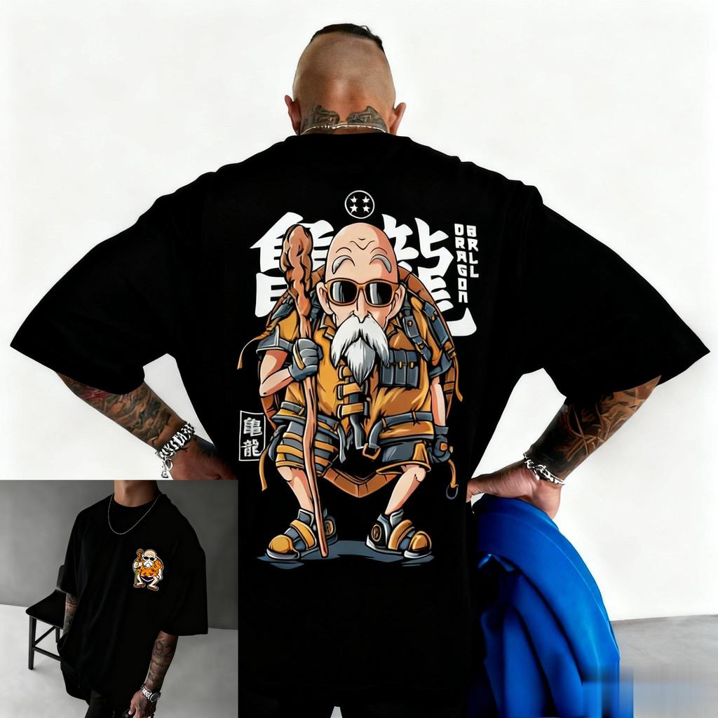 Dragon Ball Anime Mens Short Sleeved Tshirt 2026 Summer Y2k Street Dress Pattern Pure Cotton Tshirt Fitness Sports Top