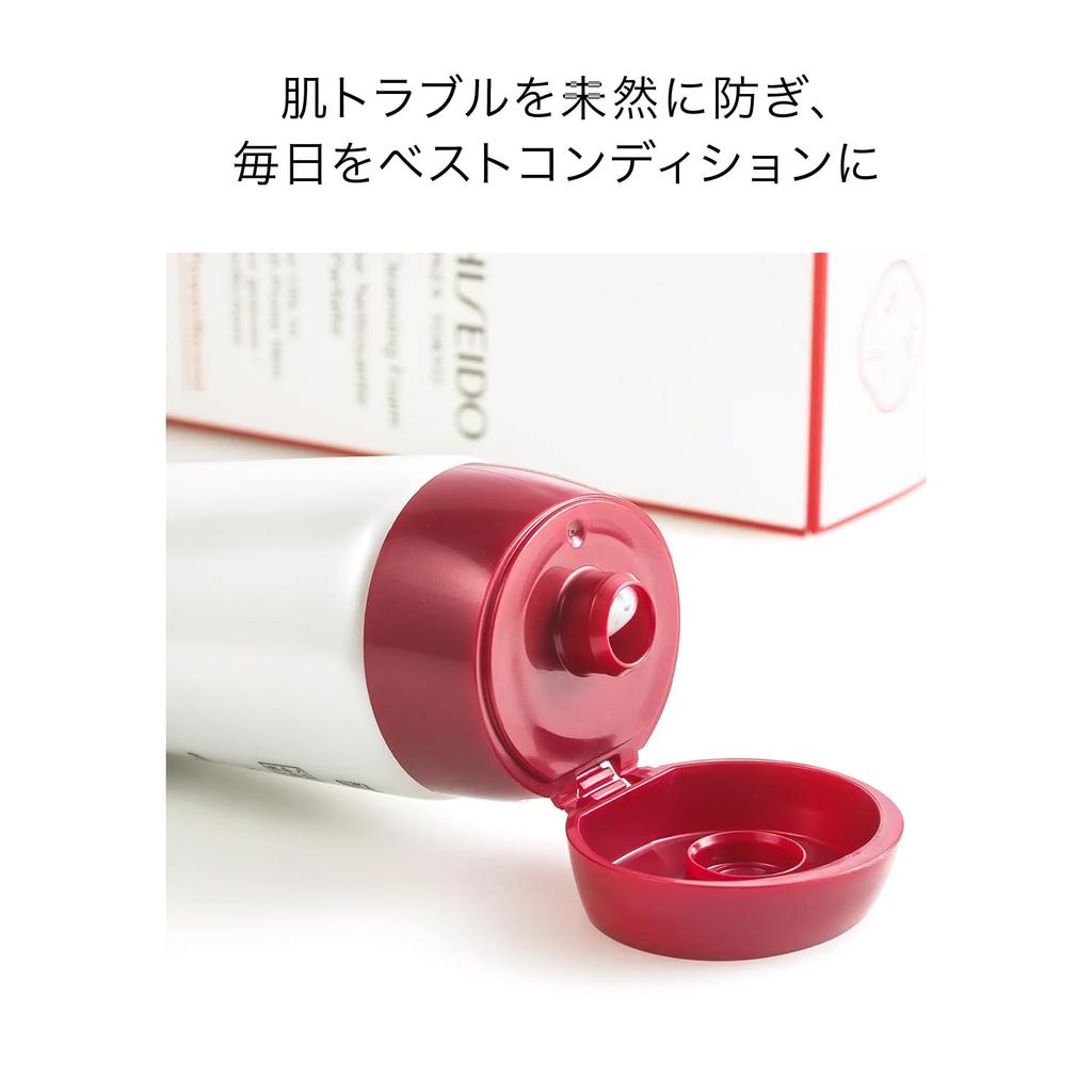 SHISEIDO Skincare Deep Cleansing Foam 125g | Facial Cleanser & Soap | Foam | Refreshing Green Floral Scent | Pore Refining | Shiseido