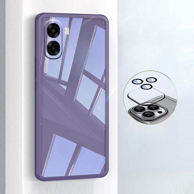 For OPPO A6X A6 Pro Case Camera Protection Semi Transparent Soft Silicone Shockproof with Lens Protector Films for OPPO A6 Pro A6X Back Cover