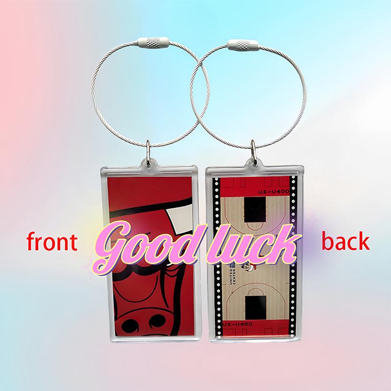Sports Backpack Handbag Team Keychain Idol Star Basketball Court Keychain