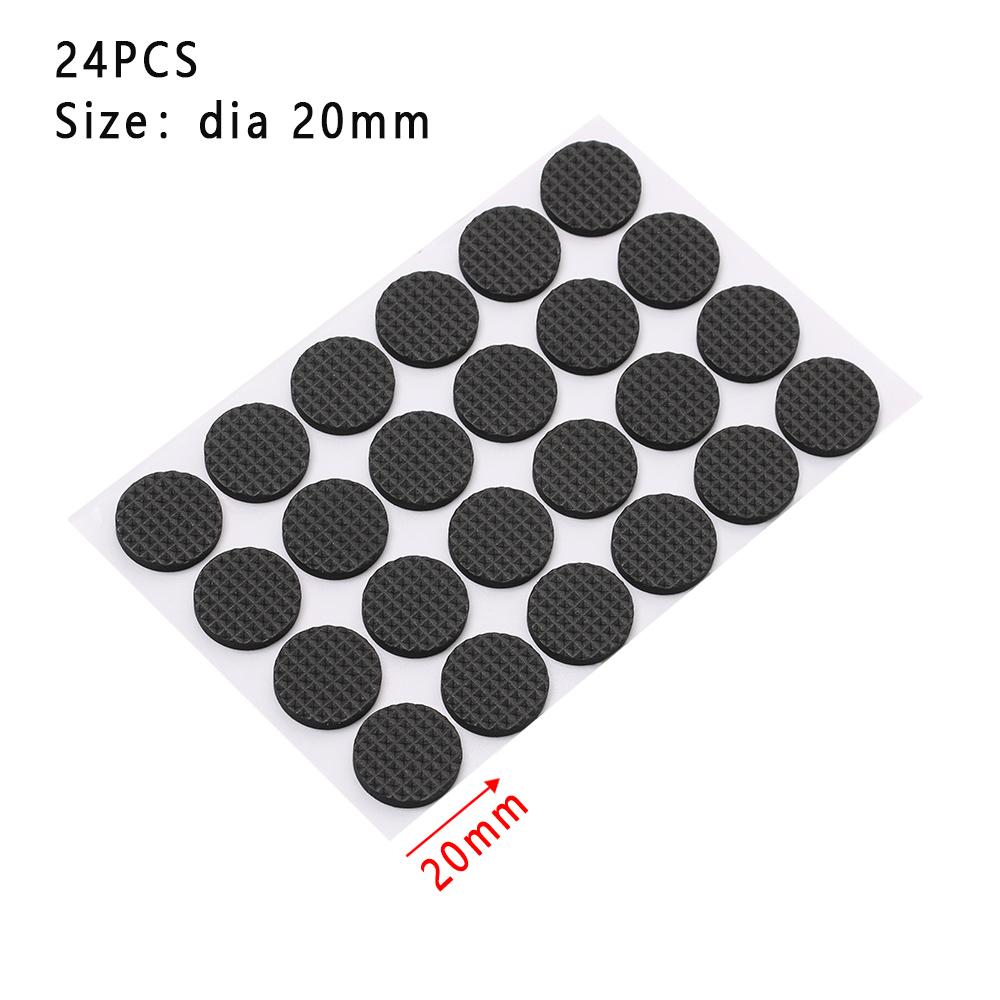 

1/2/6/15/24 Pcs Soft Furniture Leg Pads Bumper Chair Fittings Thickening Self-adhesive Floor Protector Anti-slip Mat Anti Rub