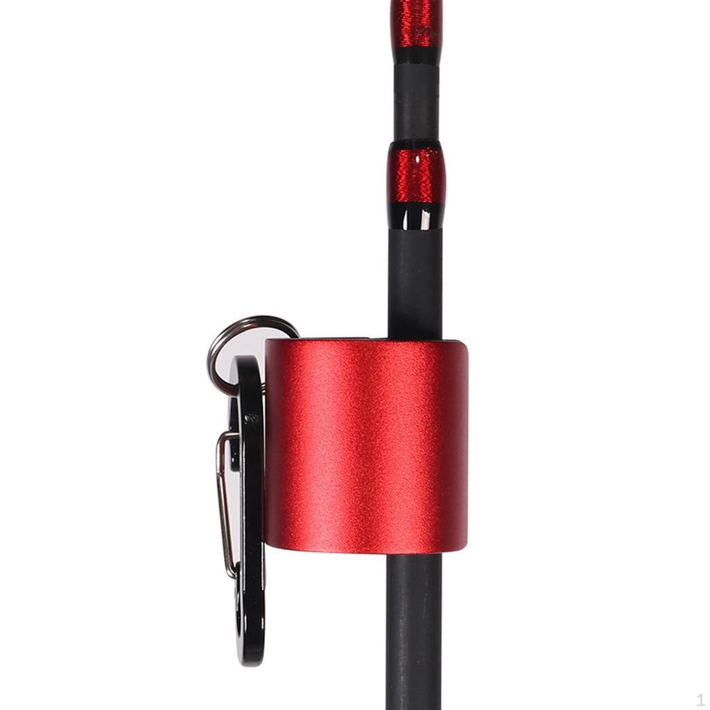 THKFISH Porta Canne da Pesca Portacanna da Pesca Clip per Canna da Pesca per la Pesca a Mosca Nero-1 PZ