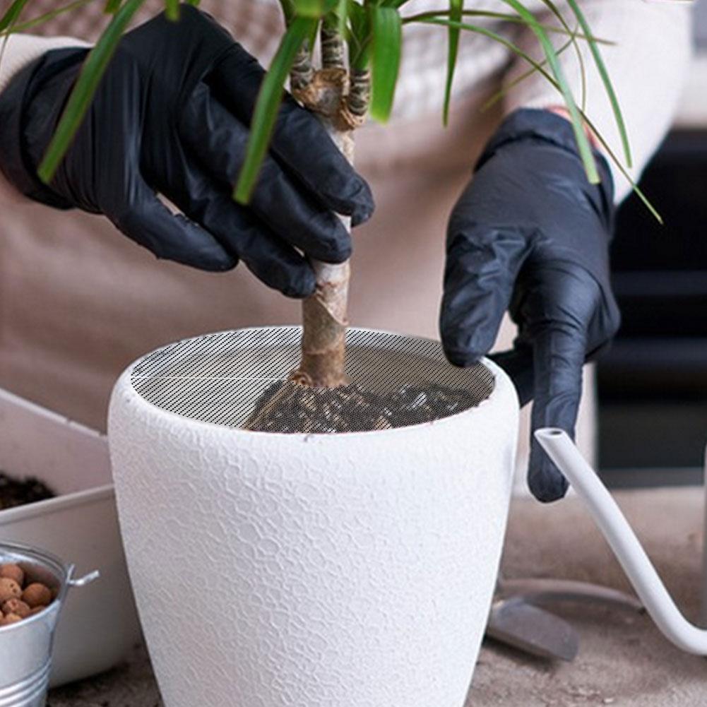 6 Pcs Plant Pot Grid Cuttable Flower Pot Soil Cover Flower Protection Grid for Outdoor Garden Plant Protection