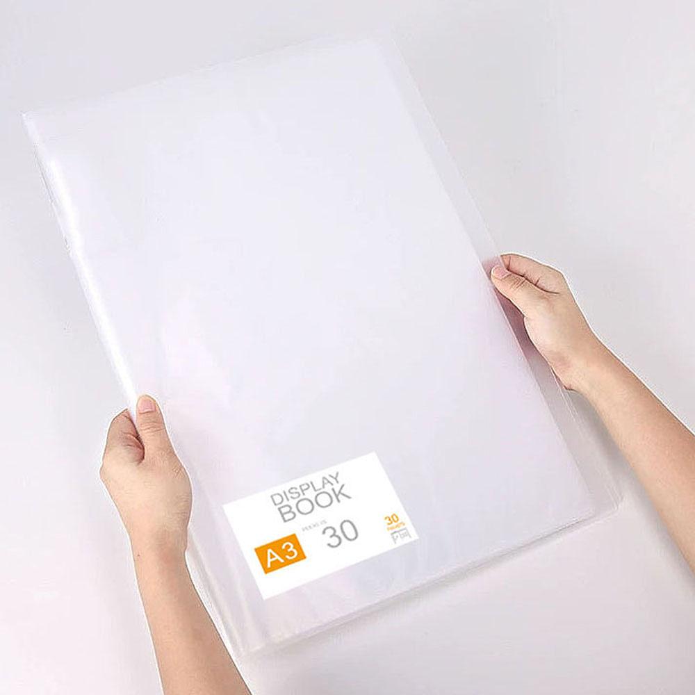 

Transparent Diamond Art Collection Book, Large A3 Diamond Painting Accessories Storage Album, 30 Pages Art Storage Album