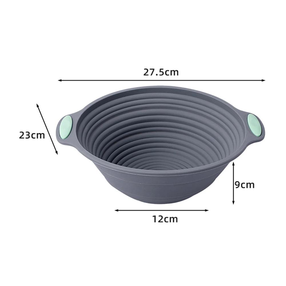 Silicone Folding Basket for Baking and Fermentation - Heat Resistant Large Capacity Tray for Multiple Batch Preparation