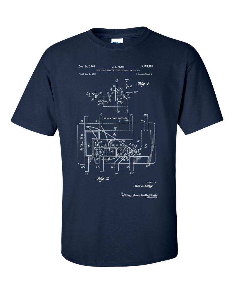 First Integrated Circuit Patent Electrical Engineer Computer T Shirt