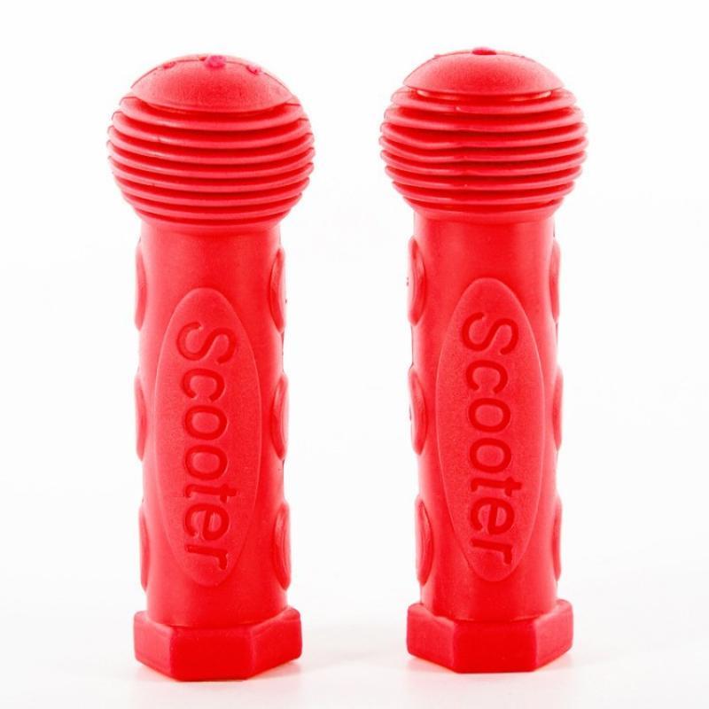Soft Shockproof Rubber Bicycle Handle Bar Grips Anti-Slip Universal Fit for Skateboard Scooter Tricycle Family Riding