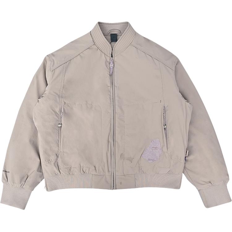 

Li Ning X Jackie Chan Collaboration Kung Fu Series Back Print Letter Zipper Stand Collar Versatile Loose Cotton Jacket Men Jacket AJMV305-2 XL