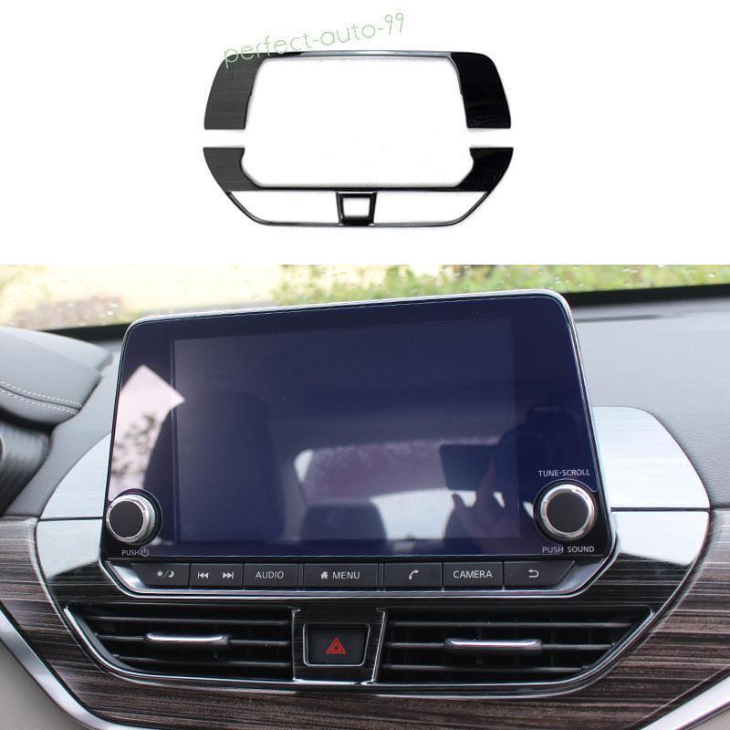 For Nissan Altima 2019 2020-2024 Black Steel Center Console Air Outlet Vent Trim