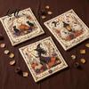 Handmade Home Accents Halloween Embroidery Kit DIY Stitch Kit for Adults Cute Witch Decoration Ghost Black Cat Pumpkin Pattern Wall Decor Beginners