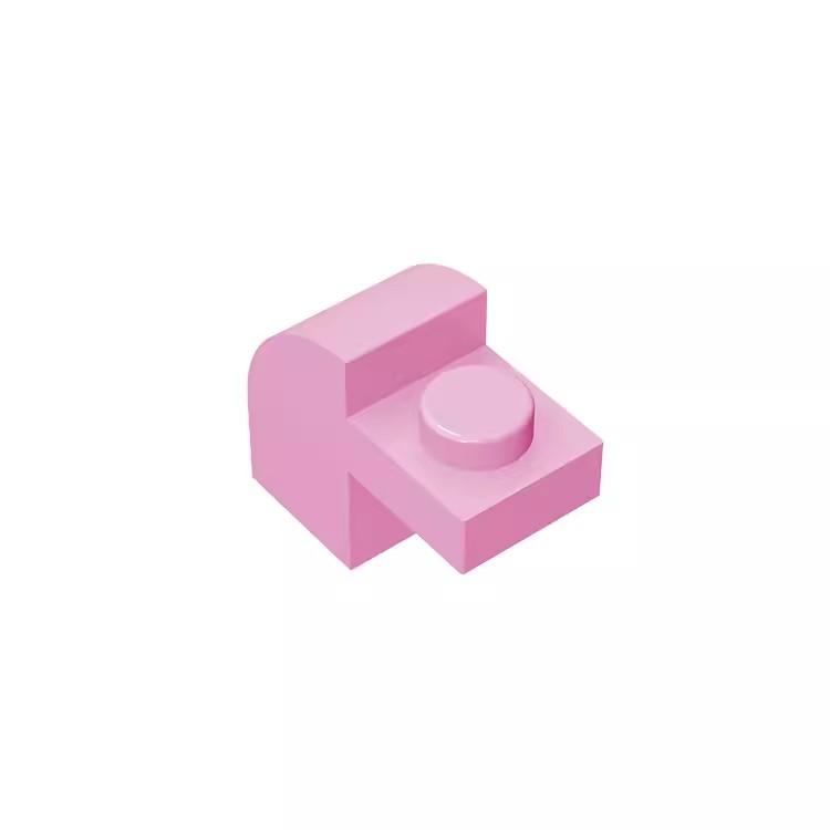 Non-Toxic 50Pcs Compatible Moc Brick Parts 6091 Slope Curved 1 X 2 X 1 1/3 With Curved Top Building Block Particle Diy Assmble Kid Toy