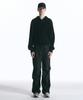 INSILENCE Linen Cotton Knit Hoodie Black