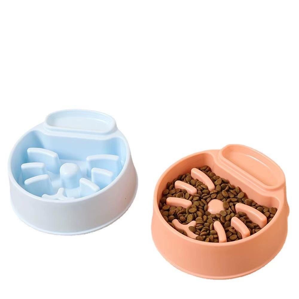 Food Pet Slow Bowl Anti Choking Slow Food Weight Loss Cat Bowl Anti Overturning