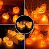 Halloween Pumpkin String Lights 3D Pumpkin Lantern Battery Powered LED Fairy Lights for Party Holiday Horror Atmosphere Decor