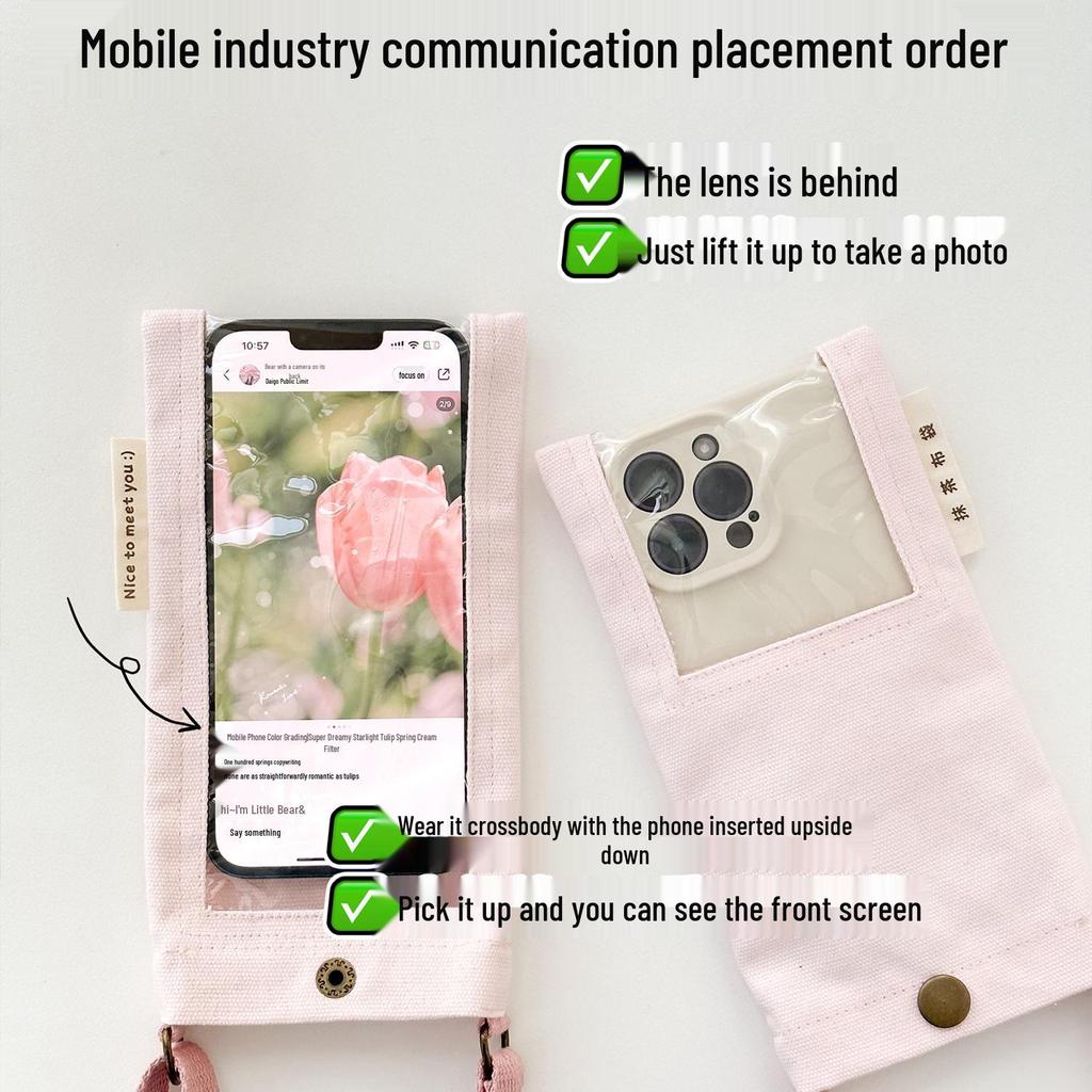 Sommerreise Touchscreen Umhänge-Handytasche - Mini Hänge-Halsbeutel