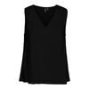 Black Sleeveless Top with V-neck Woman VERO MODA