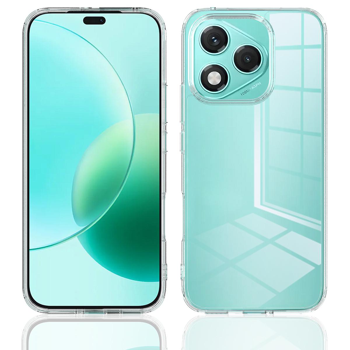 

Прозрачный чехол для телефона Honor 400 Lite 5G TPU+Акрил Ударопрочная задняя крышка телефона Clear