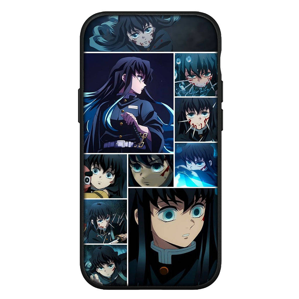 

для Samsung Galaxy S24 S23 iPhone 16 15 14 Xiaomi Redmi Note 13 12 11 10 Plus 9 Pro Max X XR Phone Case Demon Slayer Muichiro Tokito OPPO Huawei Cover for Redmi 10A болюс
