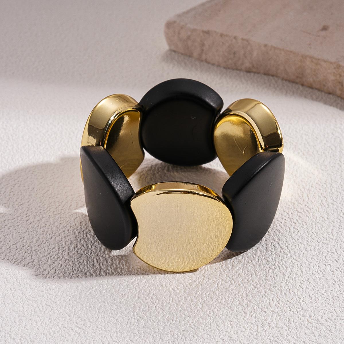 Винтажный круглый эластичный акриловый браслет-шнурок уникальное украшение