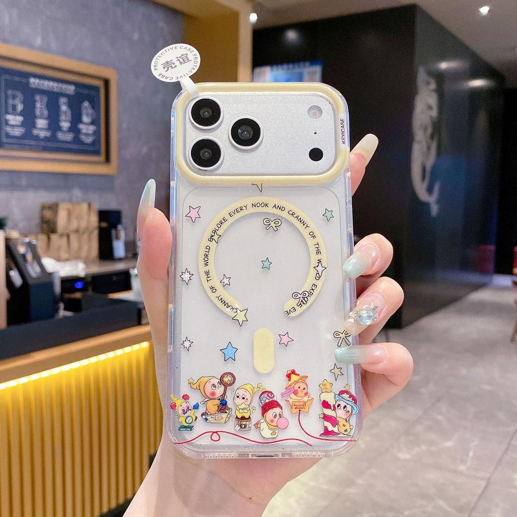iPhone11Pro Colorful Glitter Magnetic Phone Case Cute Animal Apple 11 Puppy Protective Case
