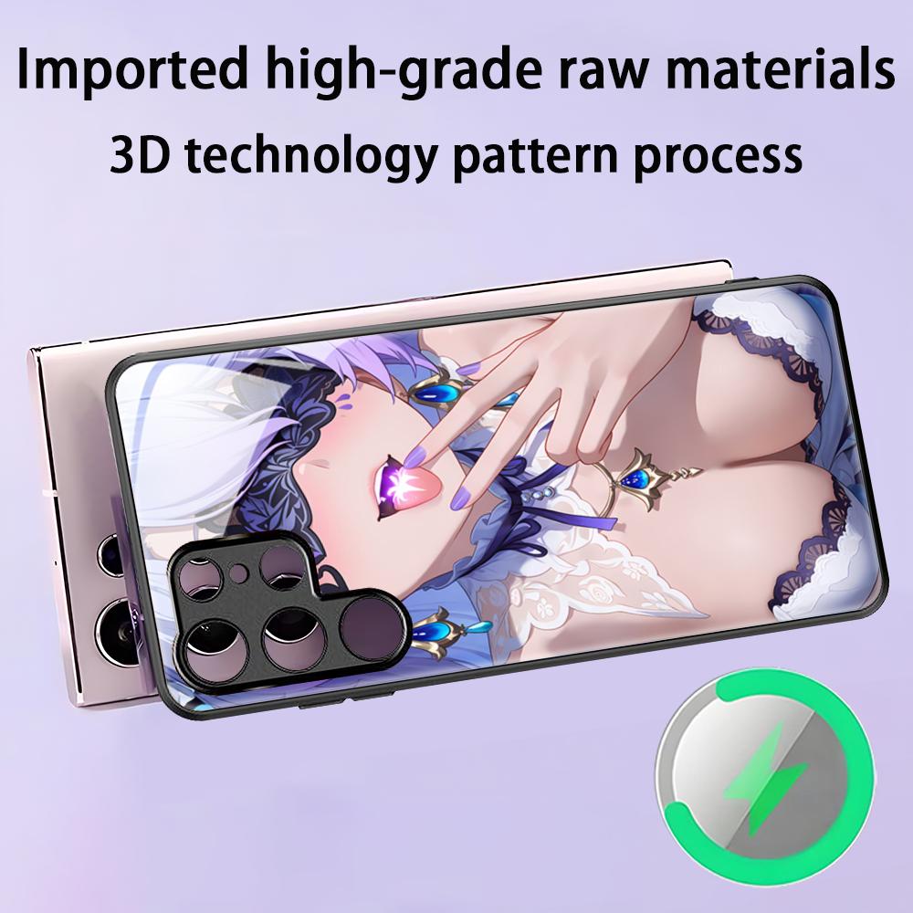 Game Wuthering Waves Cantarella New Phone Case For Samsung S25 S24 S23 S22 S21 S20 Plus Ultra Note20 Glass Magnetic Case