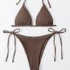 2025 European-American Sexy Three-Piece Bikini Women's Beach Swimwear