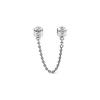 Eternal Heart Safety Chain Pendant Women Jewelry Silver 791088