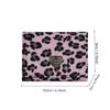 Portable Leopard Print Short Wallet Three-fold Large Capacity Coin Pouch Multiple Card Korean Style Card Bag Women