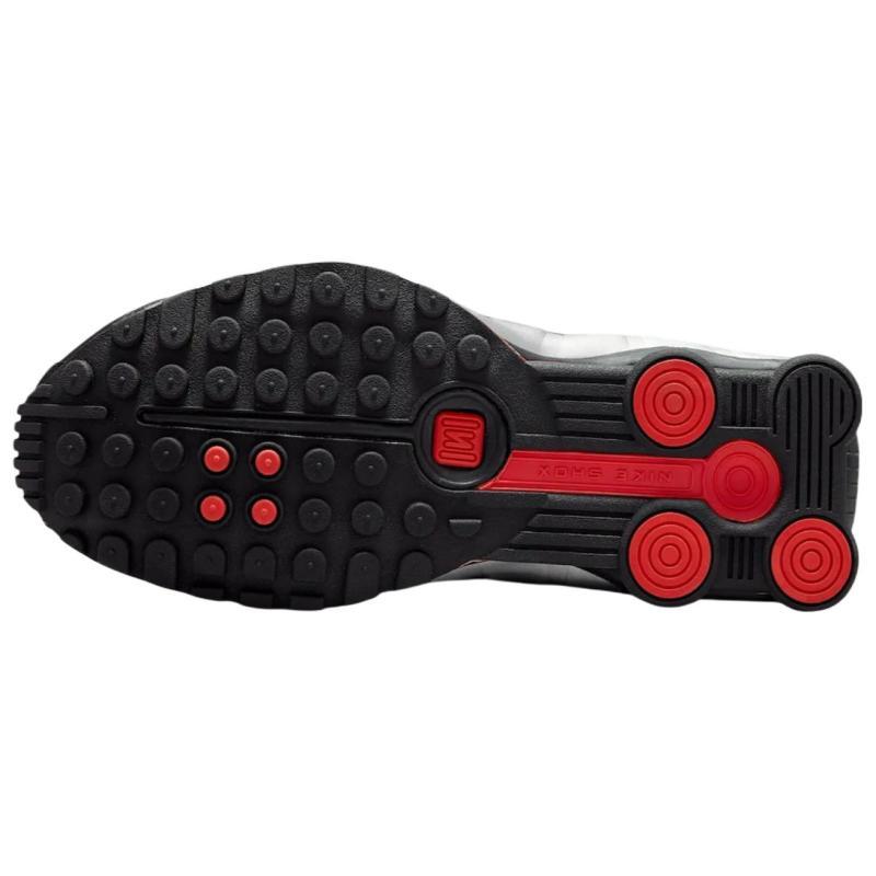 Nike Shox R4 Slip Resistant Abrasion Resistant Low top Casual Running Shoes Women's Silver Black Sneakers AR3565-011