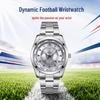 FTTPON Luminous Waterproof Unisex Steel Band Wristwatch