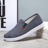 Old Beijing Cloth Shoes Men's Corduroy Board Shoes Non-slip and Wear-resistant One-pedal Trendy Versatile Men's Work Shoes
