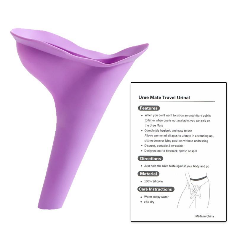 Portable Women's Travel Urinal - No-Squat, Standing, Emergency Car and Outdoor Use