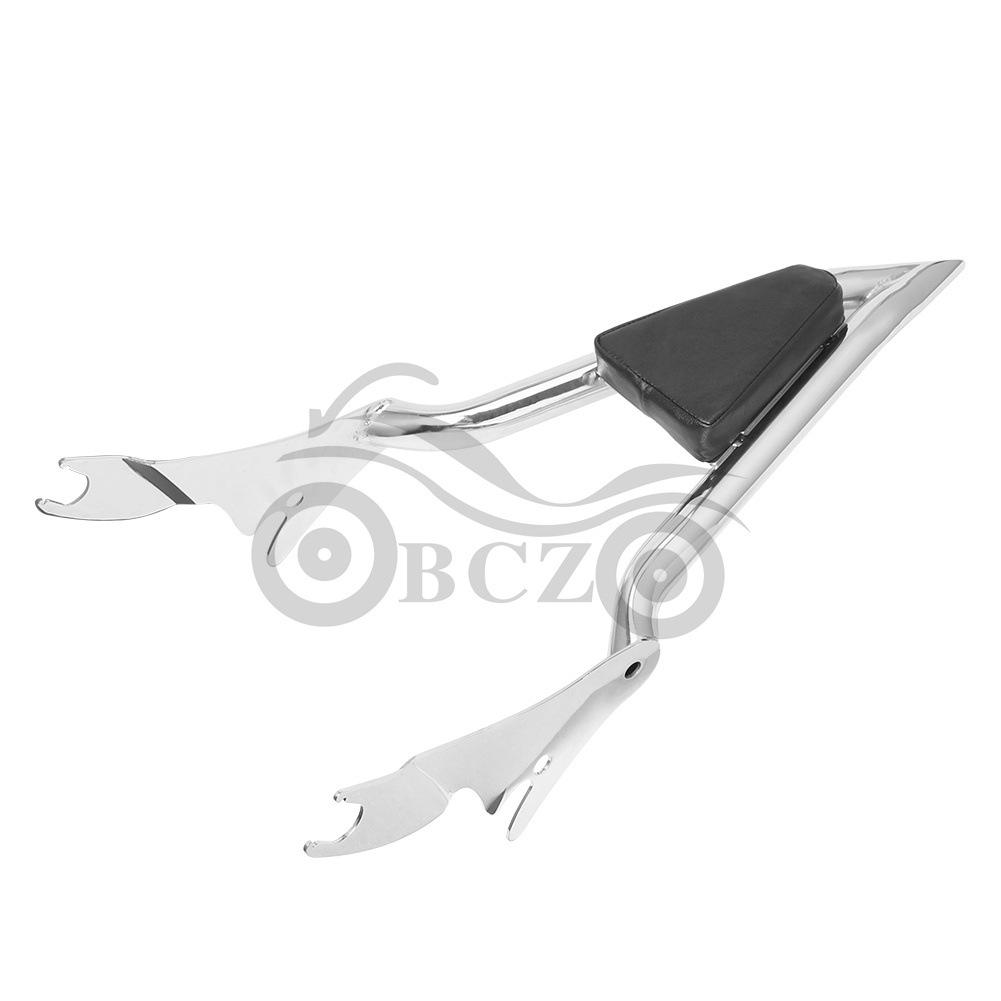 Harley Big Glide 16 Pointed Electroplated Rear Seat Backrest Cushion Electroplated Color
