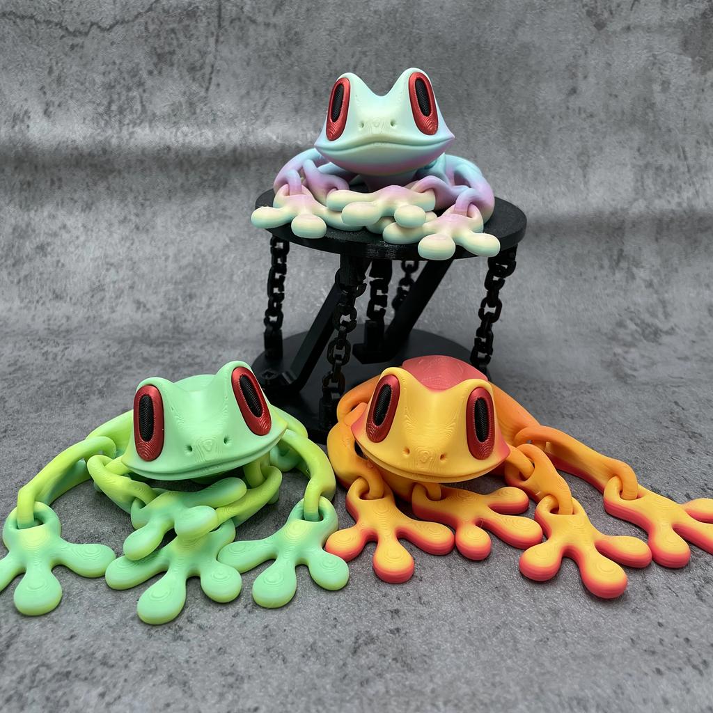 1pc Frog Shaped Magnet Refrigerator Series 3D Printing Simulation Creative Cartoon Frog Magnetic Novelty Kitchen Accessory