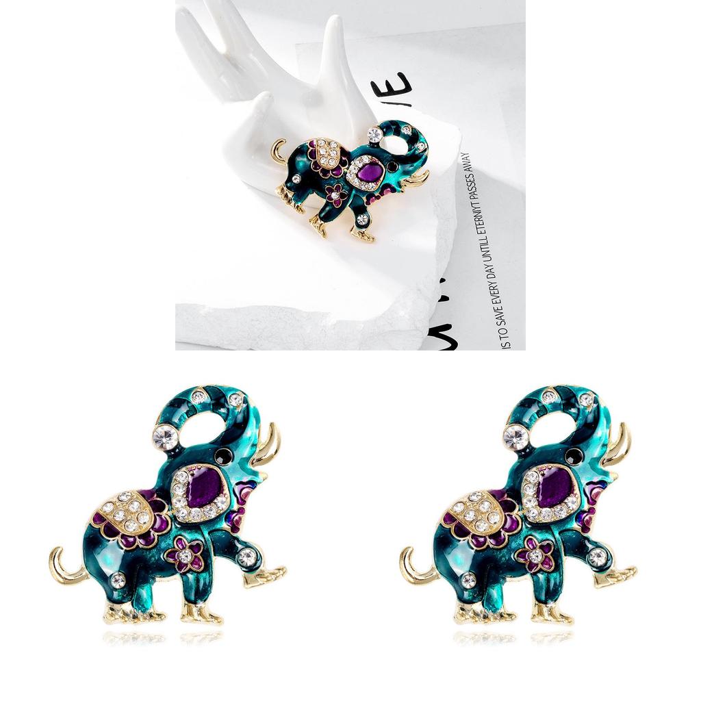 Ethnic Style Animal Brooch Pin With Rhinestones For Women Fashion Accessories