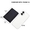 Men Magsafe Card Holder Unisex PU Leather Magnetic Cardholder Card Bag Wallet for Apple for Phone 16 15 14 13 12 Pro Max Mini