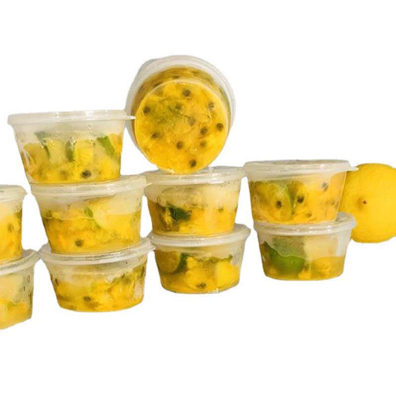 Disposable Condiment & Sauce Containers with Carefully Selected Passion Fruit, Lemon, Scallion & Garlic Portions