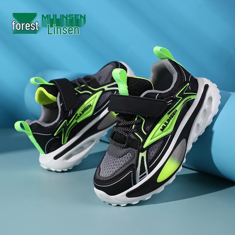 Mulinsen Boys' Breathable Mesh Running Shoes - Spring/Autumn 2026, Non-slip, Wear-resistant Sports Shoes for Kids