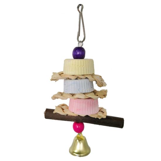 

Parrot Teeth Grinding Stone Hanging Decoration Pets Birds Chewing Bite Toys 16 cm