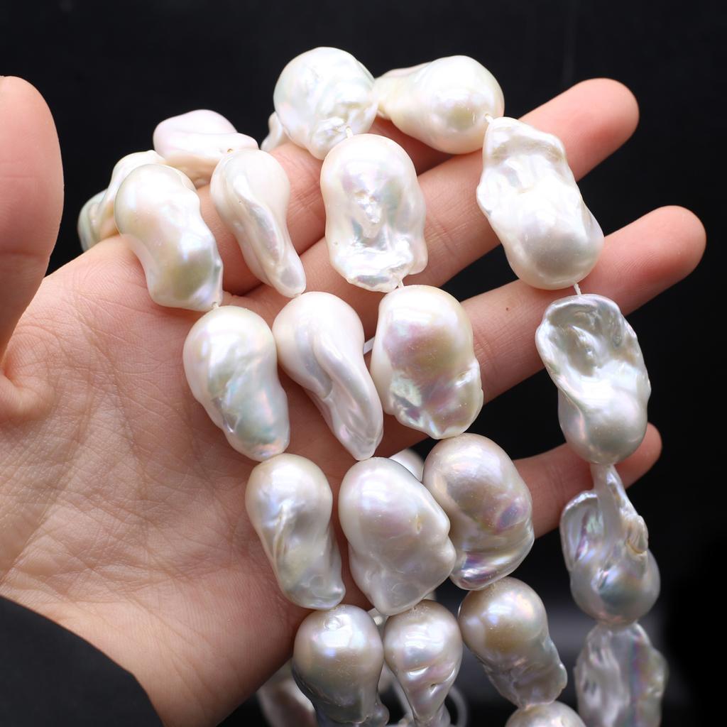 1Strand Irregular Baroque Pearl 15x20mm For Jewelry Making DIY Necklace Bracelet Earrings Accessory