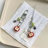 Crystal Beaded Elegant Phone Charm Anti Loss Rope Stylish Keyring Phone Lanyard Red Green Y2K Cute Fruit Pendant Bag Chain