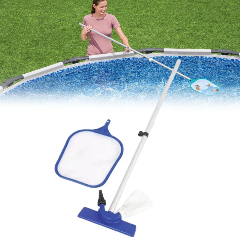 Bestway For Cleaning Above Ground Pool Maintenance Kit Swimming Pools Net Skimmer