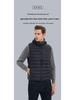 Men's Winter Hooded Down Cotton Vest Waistcoat