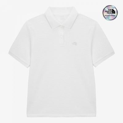 Women S Short Sleeve Waffle Polo White nt7pS43c