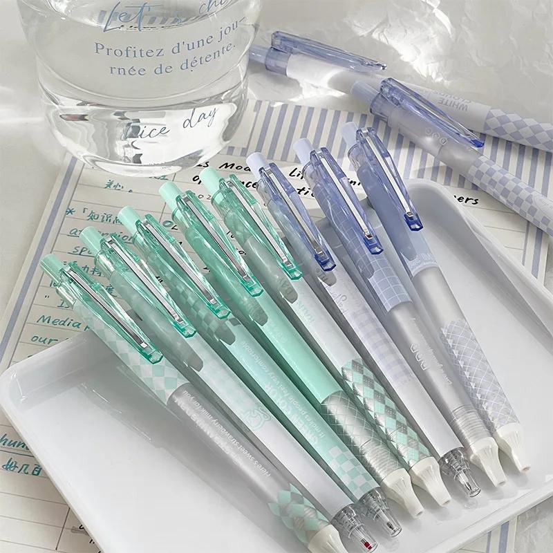 6 ks/sada Módní gelové pero Krásné Módní Papírnictví Gelové pero 0,5 mm Černé inkoustové pero Zpátky do školy Studentské potřeby