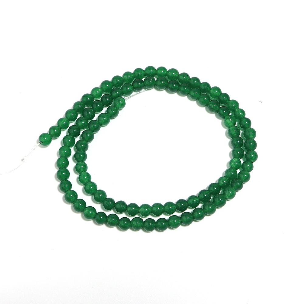 

1 Strand 4/6/8/10/12mm Dark Green Natural Chalcedony Stone Beads Round Loose Beads For Jewelry Making DIY Bracelets Necklace