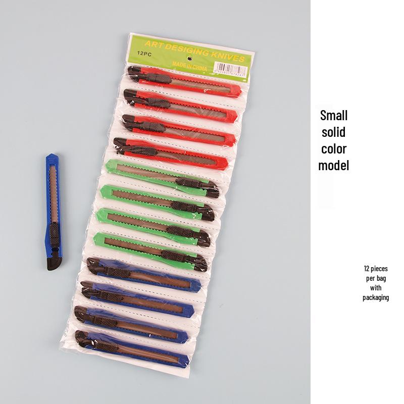Compact Office Stationery Knife - Manual Paper Cutter for Carton Opening